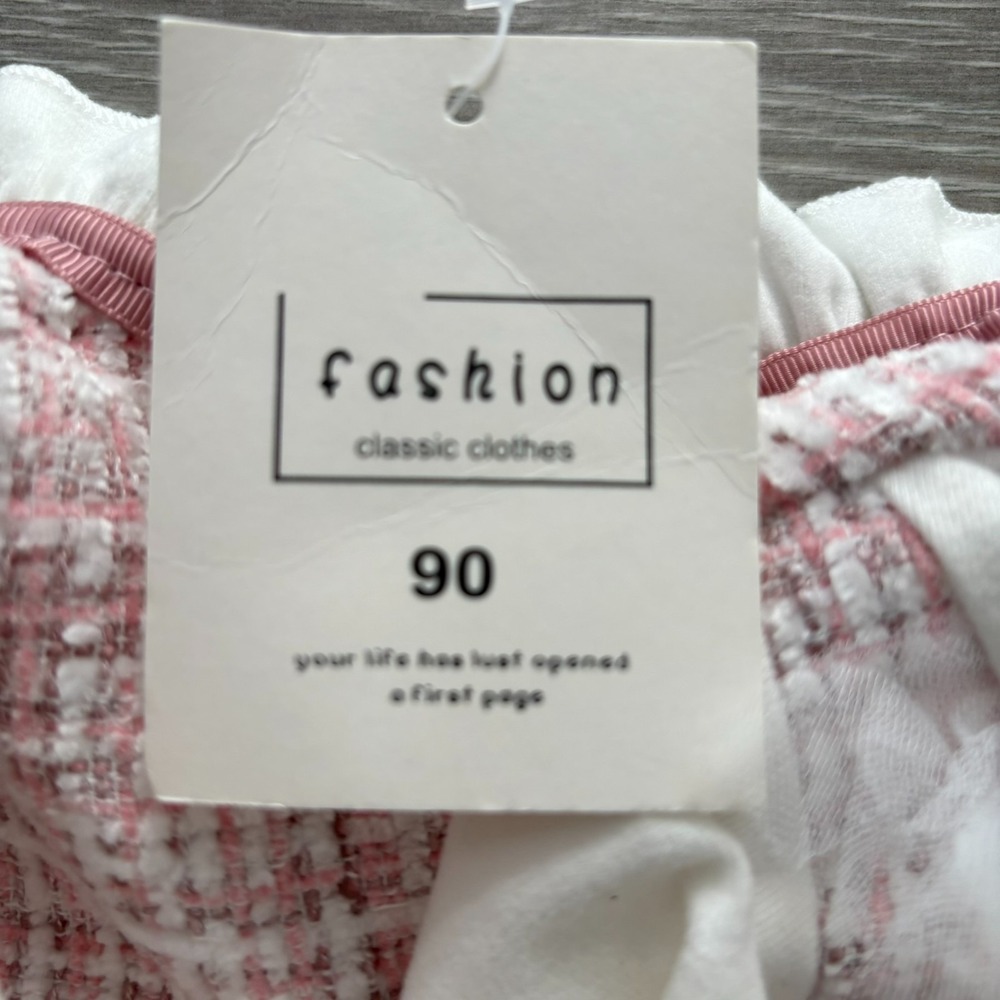 NWT Fashion Classic Clothes Kids Pink 90s Bow Detail A-Line Dress Size 12-24M - Picture 8 of 12
